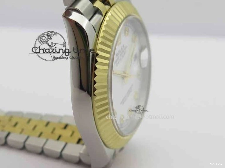 MiroTime 0304 DateJust II 41mm SS YG BP Maker Best Edition White Diam Dial On Jubilee Bracelet A ModernLook 3663